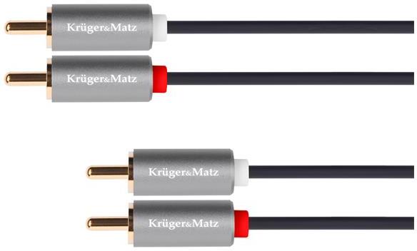 Kabel 2x Cinch konektor/2x Cinch konektor 5m KRUGER & MATZ KM1212 Basic KRUGERMATZ