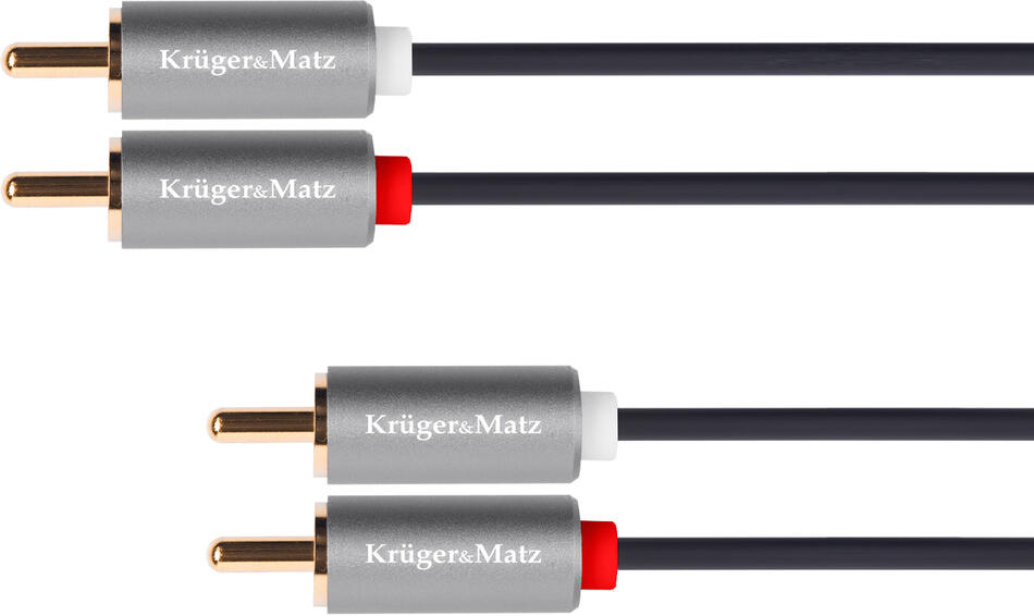 Kabel 2x Cinch konektor/2x Cinch konektor 1m KRUGER & MATZ KM1213 Basic KRUGERMATZ