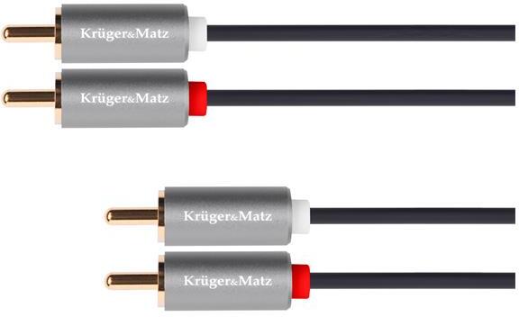 Kabel 2x Cinch konektor/2x Cinch konektor 1,8m KRUGER & MATZ KM1209 Basic KRUGERMATZ