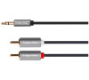 Kabel Jack 3.5mm stereo/2x Cinch 3m KRUGER & MATZ KM1216 Basic KRUGERMATZ