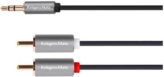Kabel Jack 3.5mm stereo/2x Cinch 5m KRUGER & MATZ KM1217 Basic KRUGERMATZ