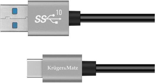 Kabel KRUGER & MATZ KM1262 Basic USB/USB-C 0,5m Black KRUGERMATZ