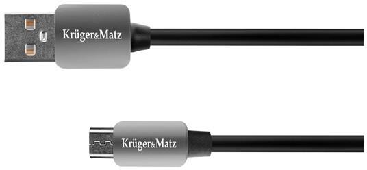 Kabel KRUGER & MATZ KM0331 USB/micro USB 1,8m Black KRUGERMATZ