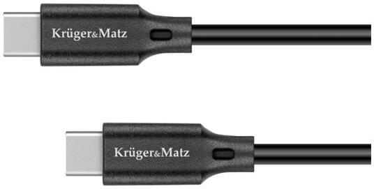 Kabel KRUGER & MATZ KM1260 Basic USB-C/USB-C 1m Black KRUGERMATZ