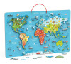 Dřevěná magnetická mapa světa Viga