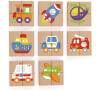 Dřevěné magnetické puzzle Viga Doprava