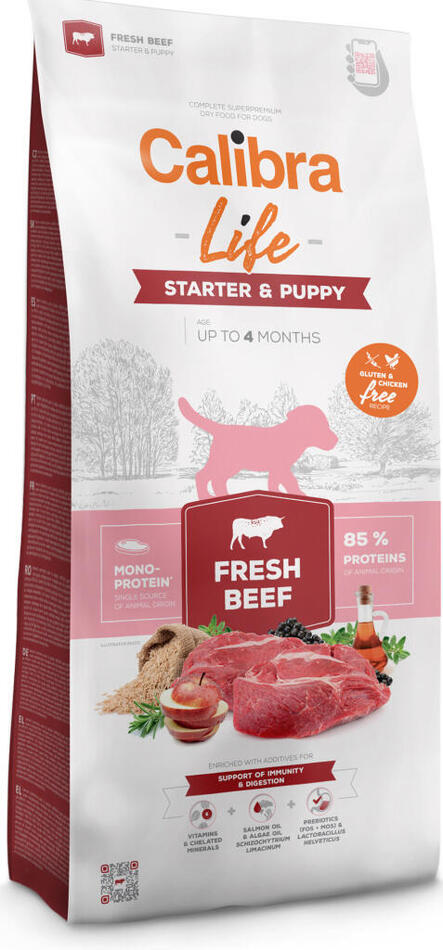 Calibra Dog Life Starter&Puppy Fresh Beef 2,5kg