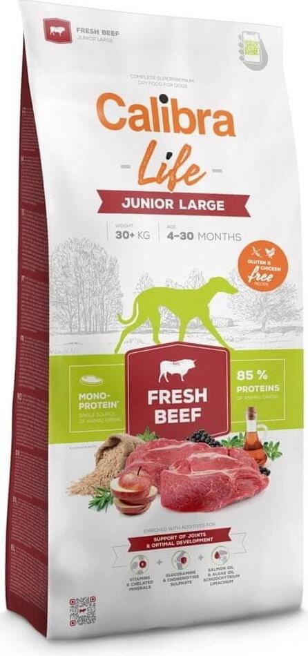 Calibra Dog Life Junior Large Fresh Beef 12kg