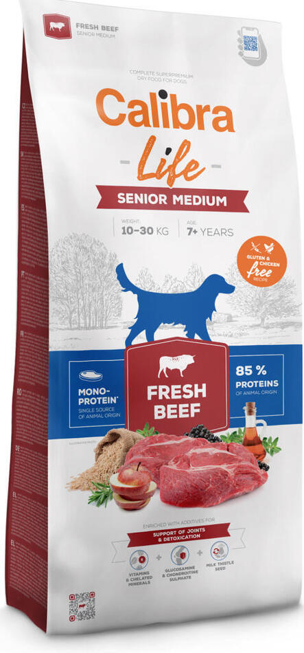 Calibra Dog Life Senior Medium Fresh Beef 2,5kg