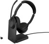 Jabra Evolve2 55 / Stereo / ANC / USB-C / BT-USB / Bezdrát / Stand / Černá (25599-989-889)