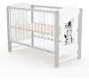 Dětská postýlka New Baby ELSA Zebra bílo-šedá
