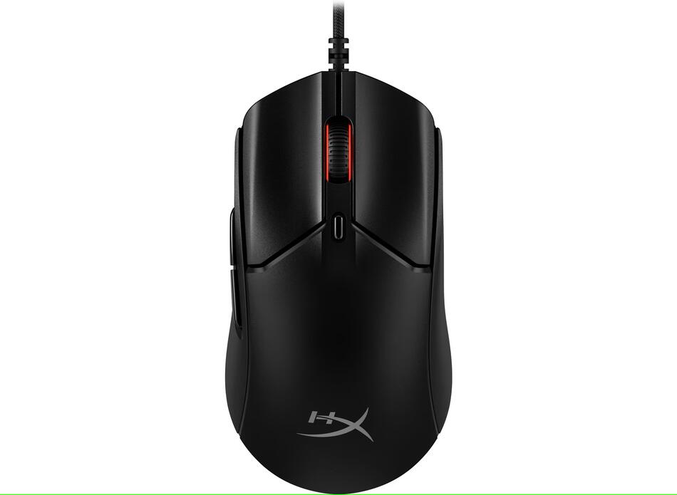HyperX Pulsefire Haste 2/Herní/Optická/Pro praváky/26 000 DPI/Drátové USB-A/Černá (6N0A7AA)