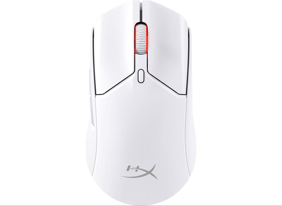 HyperX Pulsefire Haste 2/Herní/Optická/Pro praváky/26 000 DPI/USB+BT/Bílá (6N0A9AA)