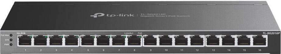 TP-Link SG2016P 16xGb(8xPoE+) 120W smart switch Omada SDN