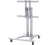 Neomounts PLASMA-M1200 / Mobile Flat Screen Floor Stand (height: 80-120 cm) / Silver