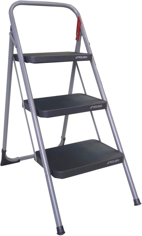 Schůdky Rolser M11 UNE, 3 stupně, EN131, antracitové