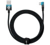 Baseus úhlový kabel USB - typ C 100W, 2 m, modrý (CAVP000521)