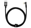 Baseus úhlový kabel USB-C - Lightning, 20W 1m, černý (CAVP000201)
