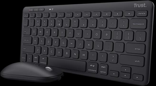 TRUST set bezdrátová klávesnice + myš LYRA WL KEYBOARD & MOUSE US (24843)