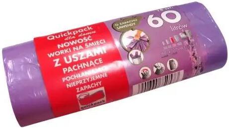 Pytel na odpad s uchy 60 l (18 ks) 60 x 72 cm s aroma levandule