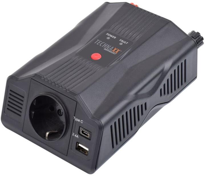 Technaxx měnič napětí 300W, DC 12V na 2xUSB a 1x230V (TE24) (5029)