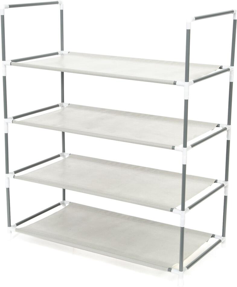 Čtyřpatrový botník Compactor Salome na 12 párů bot, plast, 58,5 x 29,5 x 70,5 cm