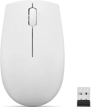 Lenovo myš 300 Wireless Compact (Cloud Grey = šedá) s baterií (GY51L15677)