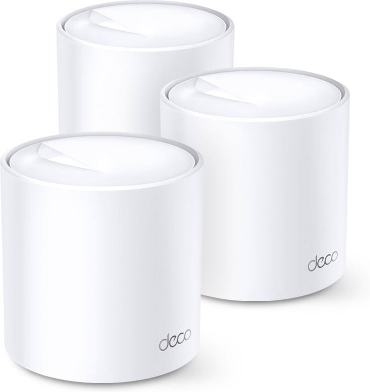 WiFi router TP-Link Deco X60(3-pack) AX5400, WiFi 6, 2x GLAN, / 574Mbps 2,4GHz/ 2402Mbps 5GHz