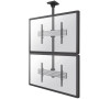 Neomounts Pro NMPRO-C12 / Flat Screen Ceiling Mount - 1x2 (2 x vertical) / Black/silver