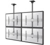 Neomounts Pro NMPRO-C22 / Flat Screen Ceiling Mount - 2x2 (2 x horizontal/2 x vertical) / Black/silver
