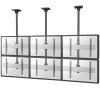 Neomounts Pro NMPRO-C32 / Flat Screen Ceiling Mount - 3x2 (3 x horizontal/2 x vertical) - box 1/2 / Black/silver