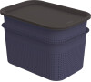 SET 2x 4,5l BRISEN box s víkem - modrá ROTHO