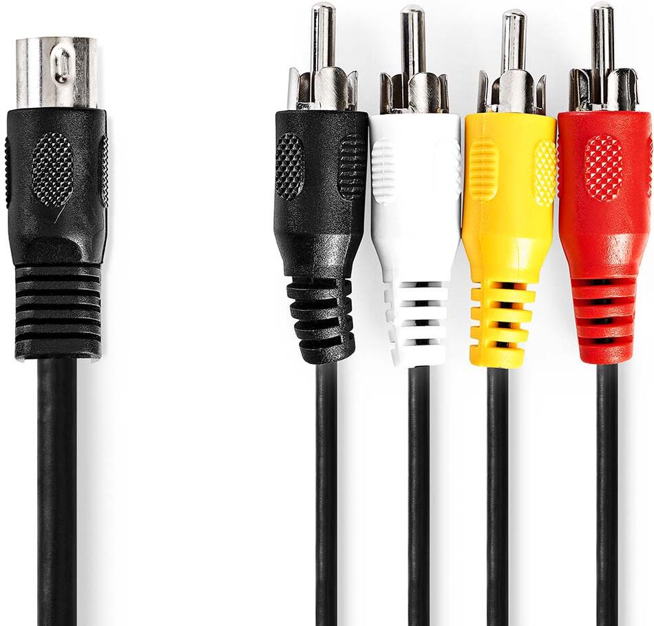 DIN Audio Kabel NEDIS CAGL20400BK10