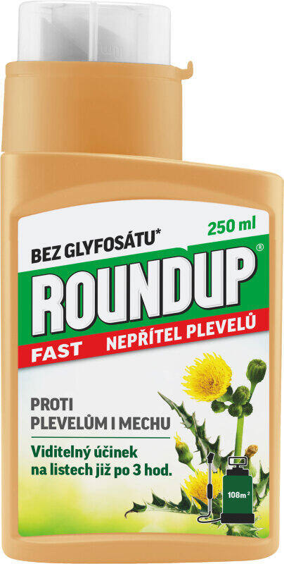 Roundup FAST koncentrát herbicid k hubení plevele, 250 ml