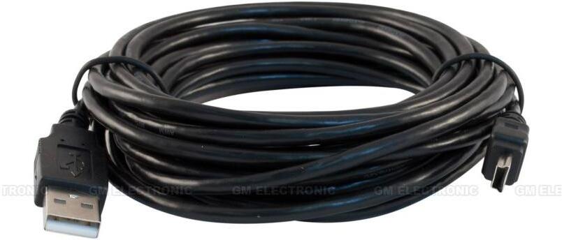 PremiumCord USB A 2.0 (M) - Mini USB B 2.0 (M), 5m USB propojovací kabel