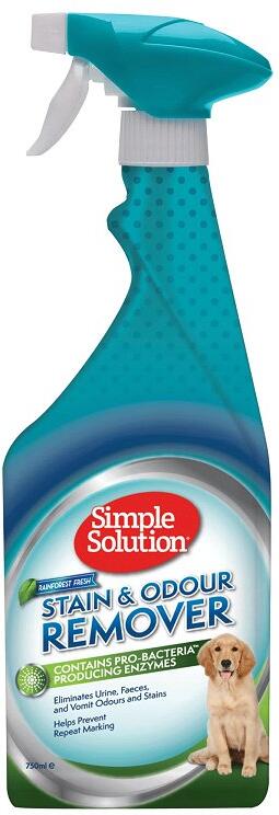 SIMPLE SOLUTION Stain & Odor Remover Rain Forest Odstraňovač skvrn a zápachu pro psy 750ml