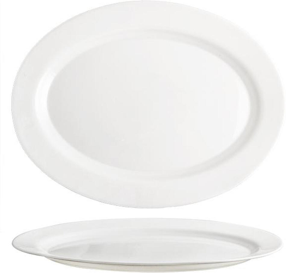 TORO TALÍŘ OVÁLNÝ "ELBA", OPÁLOVÉ SKLO 36CM