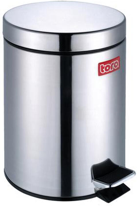 Nerezový nášlapný odpadkový koš TORO 5l