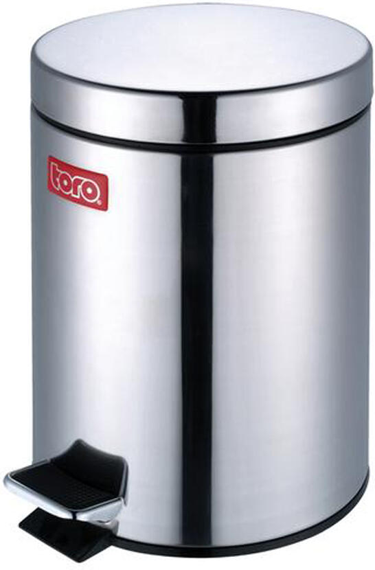 Nerezový nášlapný odpadkový koš TORO 12l
