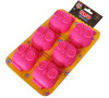 Silikonová forma na muffiny 6ks TORO 25,5x17cm sovy