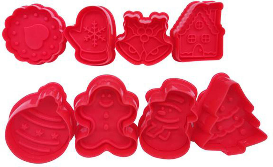 TORO RAZÍTKA NA VÁNOČNÍ CUKROVÍ 8KS Á 5X5CM, PLAST,ASS