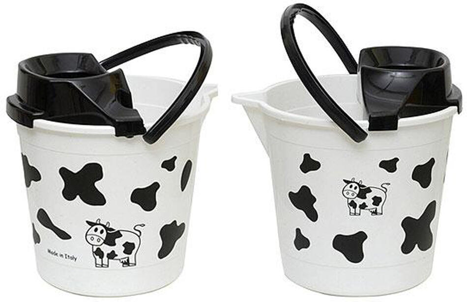 TORO plastový kbelík se ždímadlem 12l, kráva