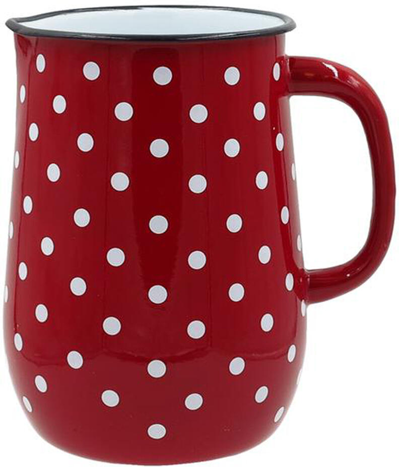 Smaltový džbán TORO dekor puntík, 2,5 l