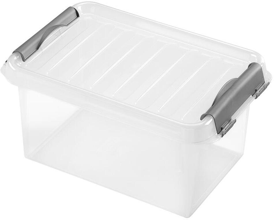 Plastový úložný box s víkem Heidrun Clip box 4l