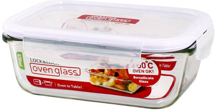 Lock&lock skleněná zapékací miska s víkem LOCK 630ml borosilikát