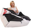 Sedací pytel 189x140 duo white - black