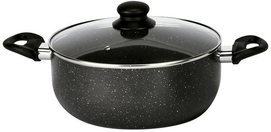 Kastrol s poklicí TORO Marble 4l nepřilnavý povrch