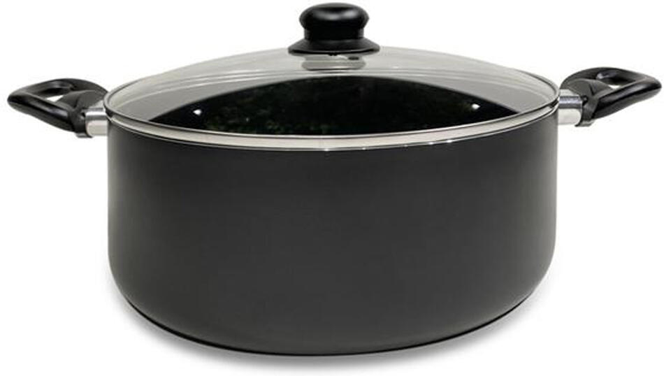 Kastrol s poklicí KITCHISIMO Nero ?28cm 6l nepřilnavý povrch