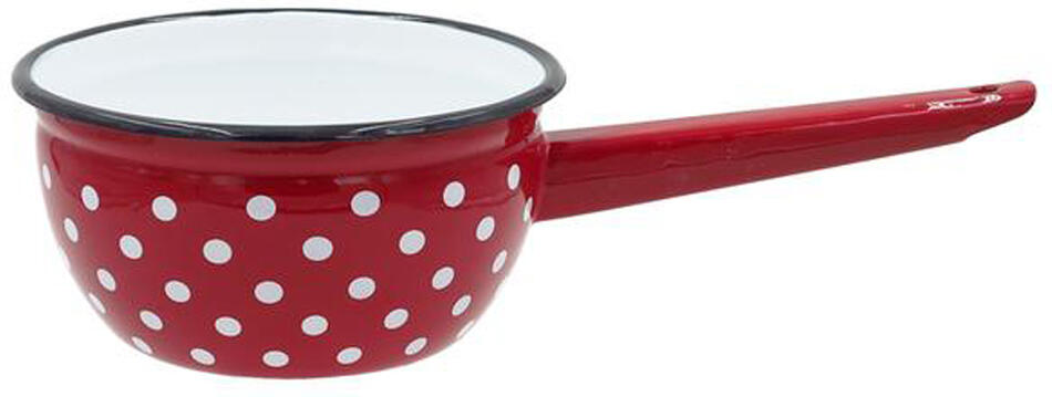 TORO smaltovaný rendlík 1,5l puntíky