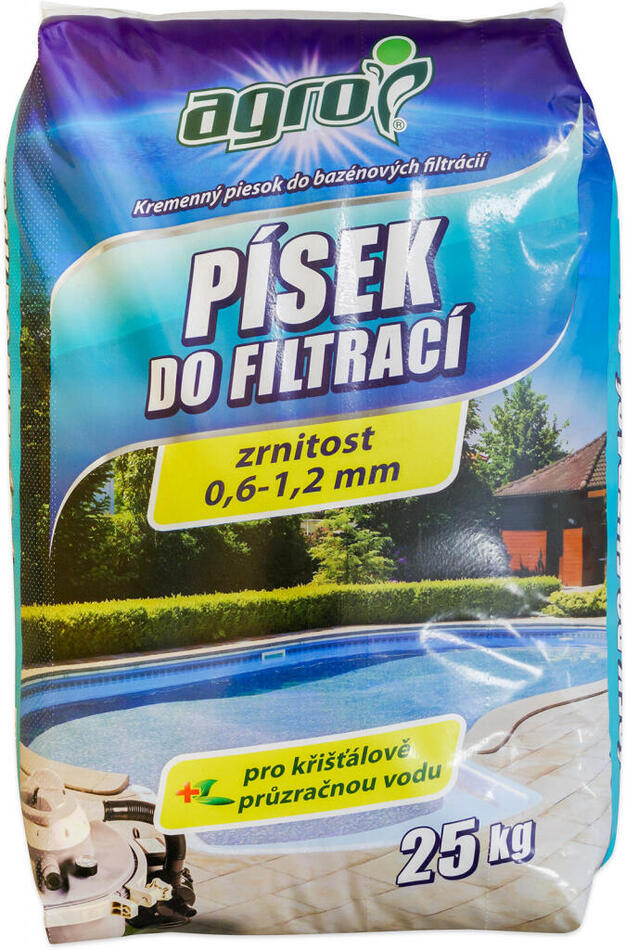 Písek do bazénové filtrace AGRO 25kg AGRO CS